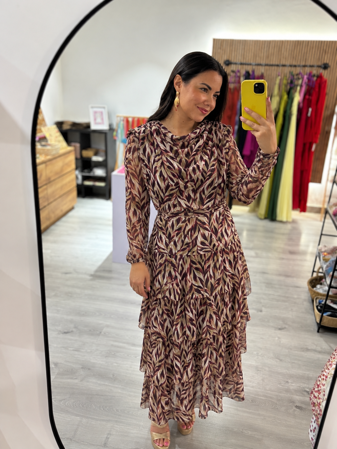Vestido hojas