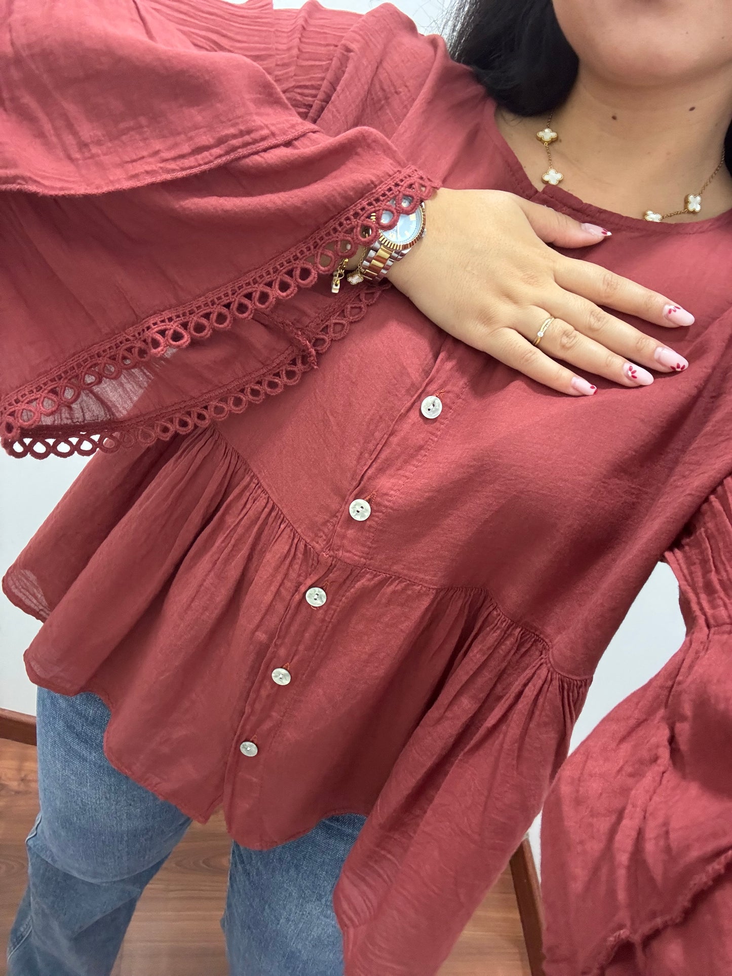 Blusa Sara teja