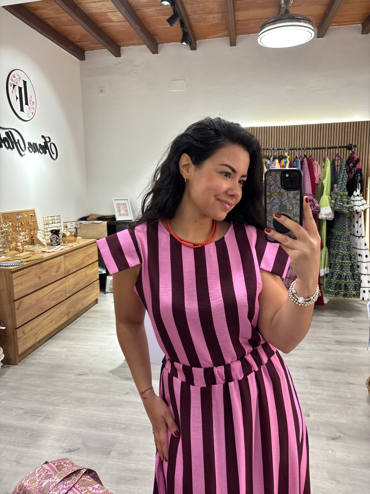 Blusa línea rosa