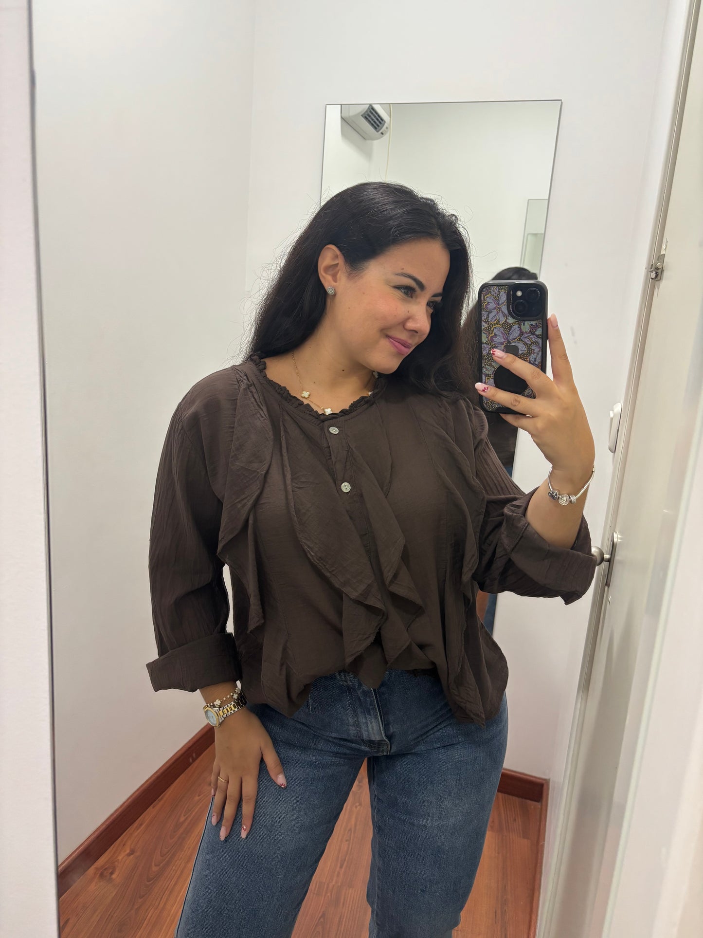 Blusa Alba chocolate