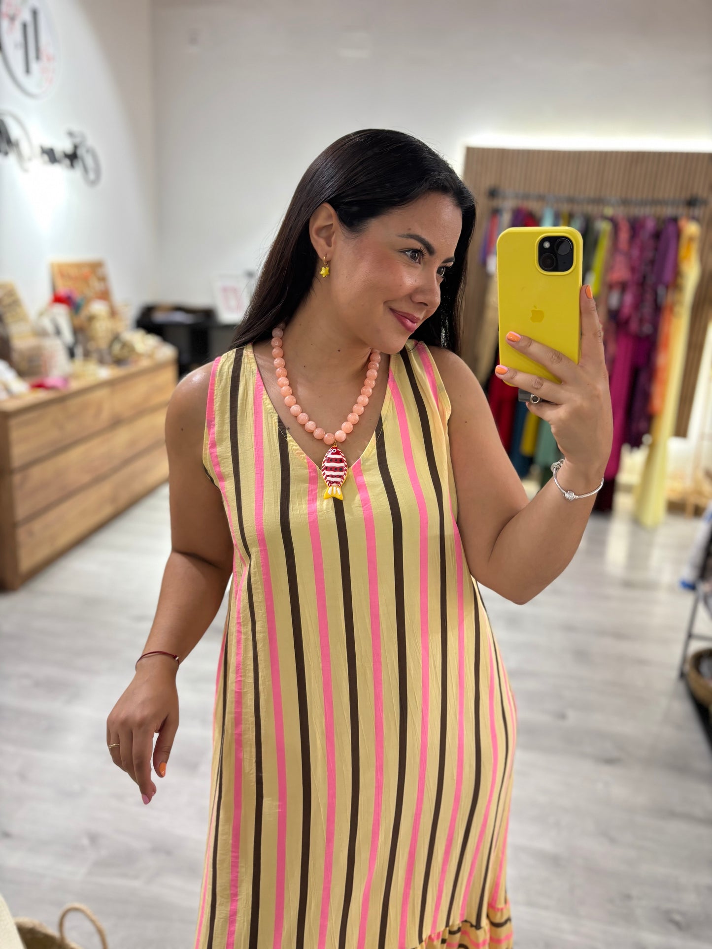 Vestido hawai amarillo