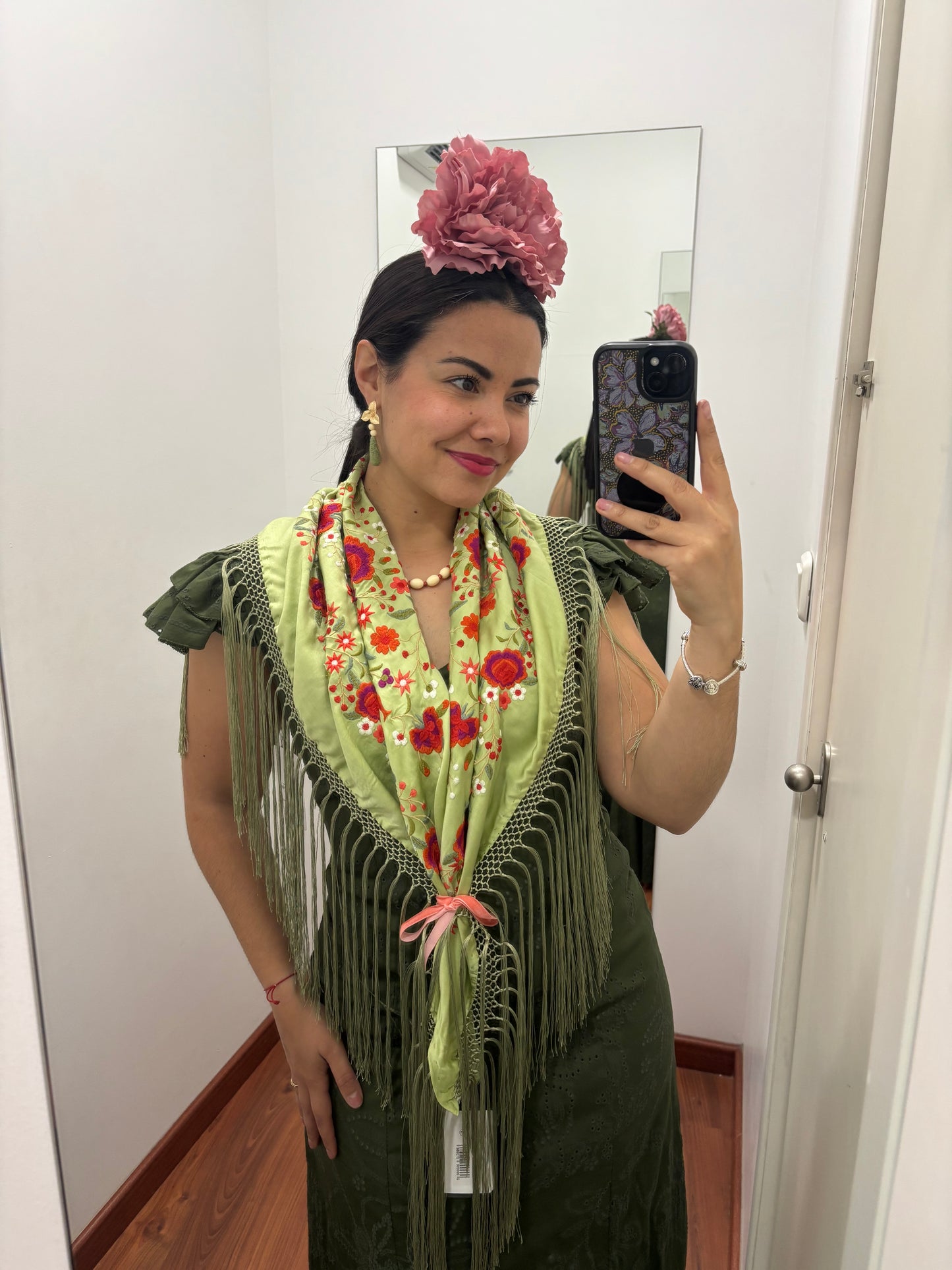 Bata perforada verde