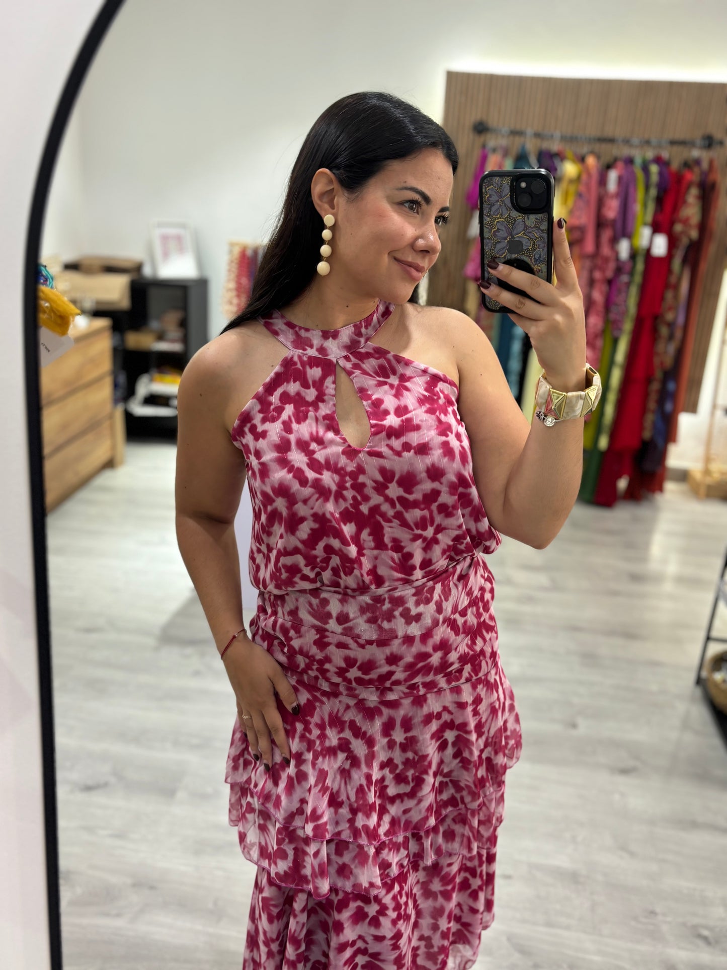 Conjunto falda rosa