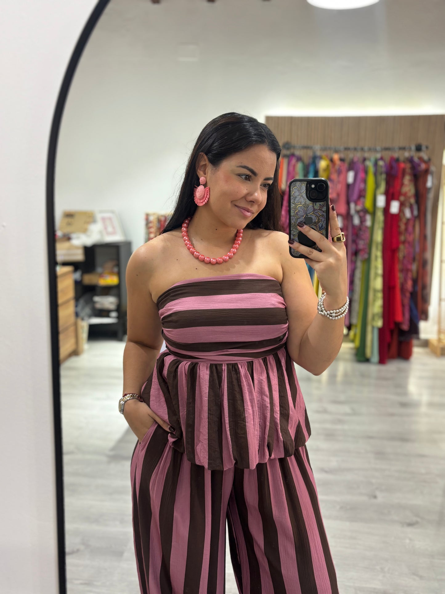 Conjunto raya chocolate