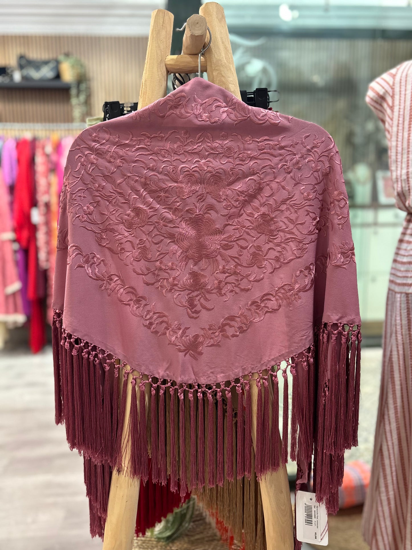 Mantoncillo monocolor rosa