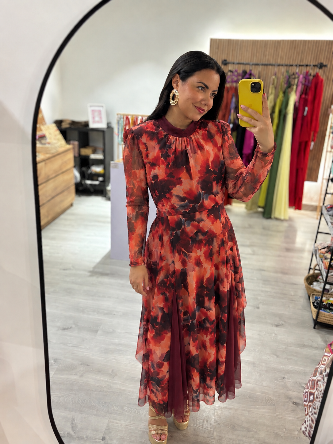 Vestido tul flor