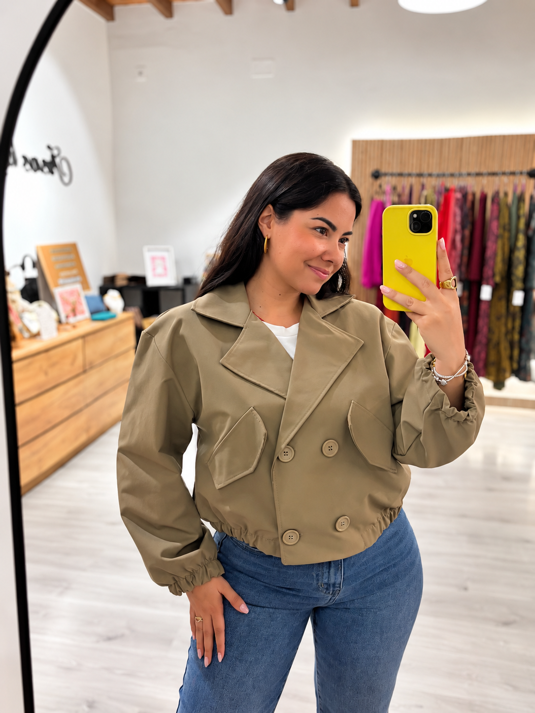 Garbardina corta oversize