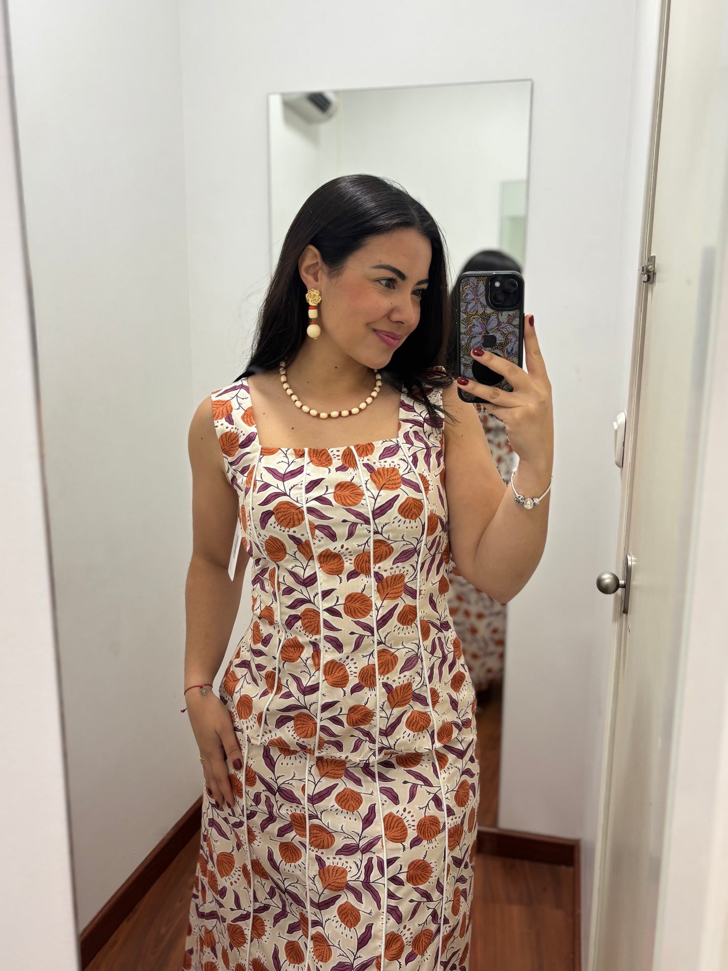 Top estampado conjunto