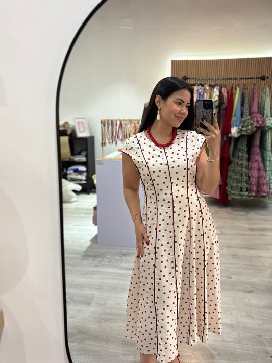 Vestido lunar rojo
