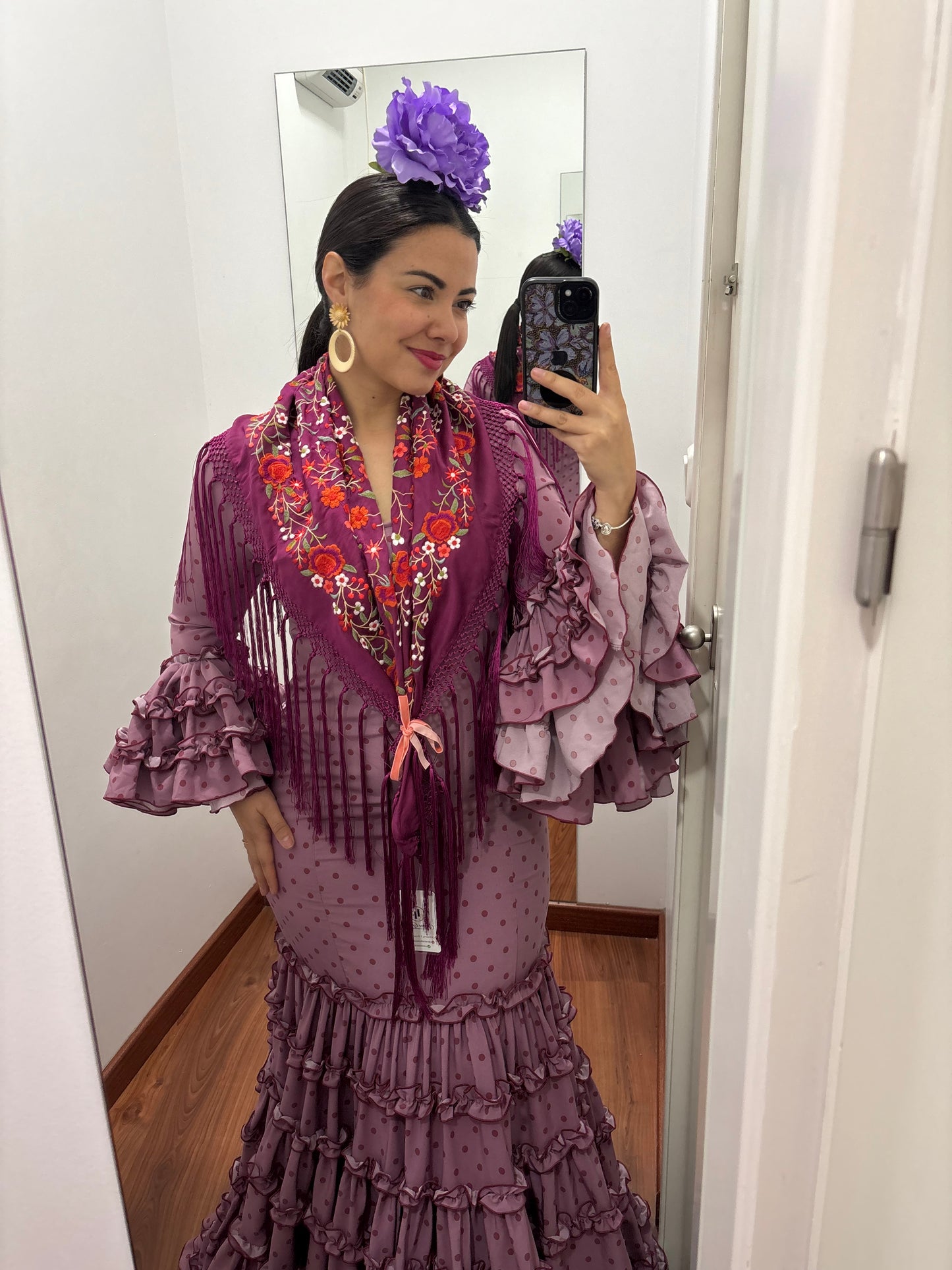 Traje canastero rosa