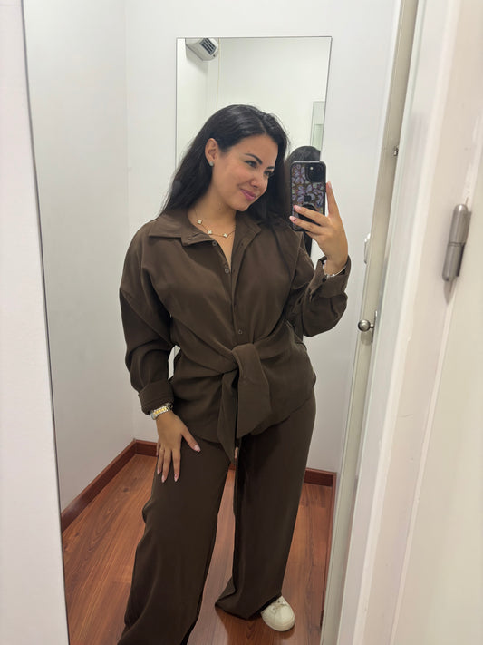 Conjunto nudo chocolate