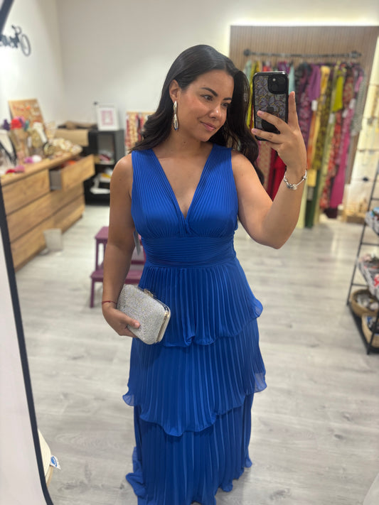 Vestido plisado eléctrico