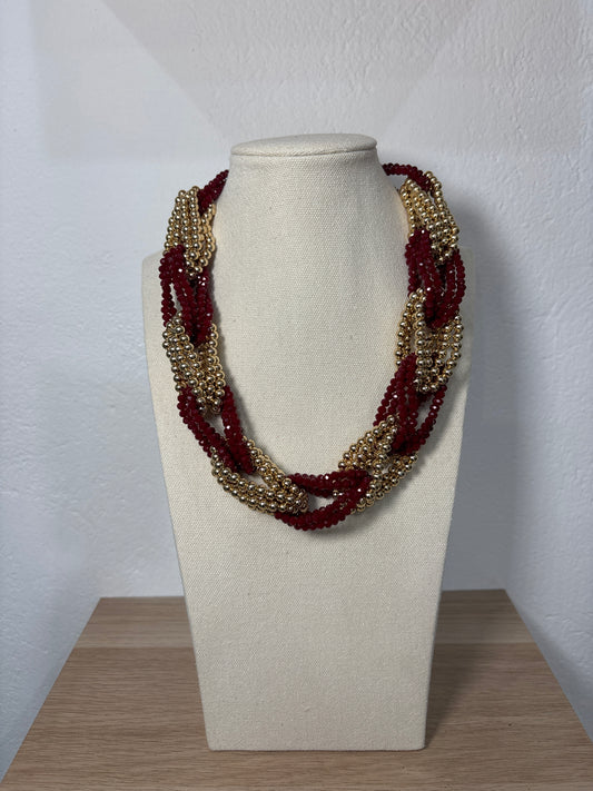 Collar burdeos