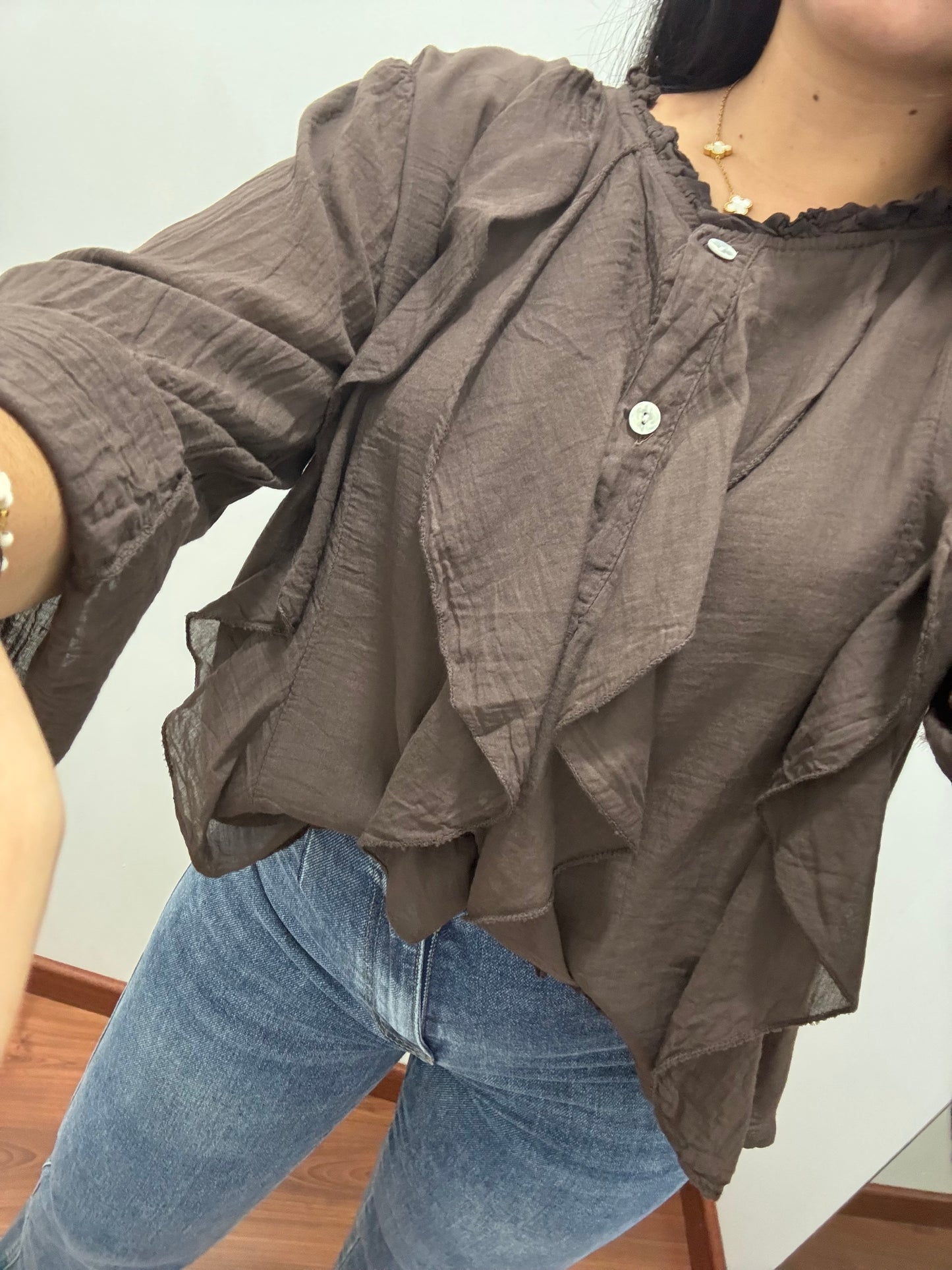 Blusa Alba chocolate