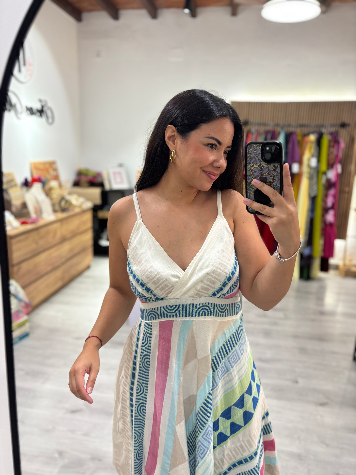 Vestido colores azul