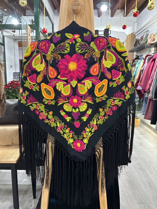 Mantocillo tropical negro