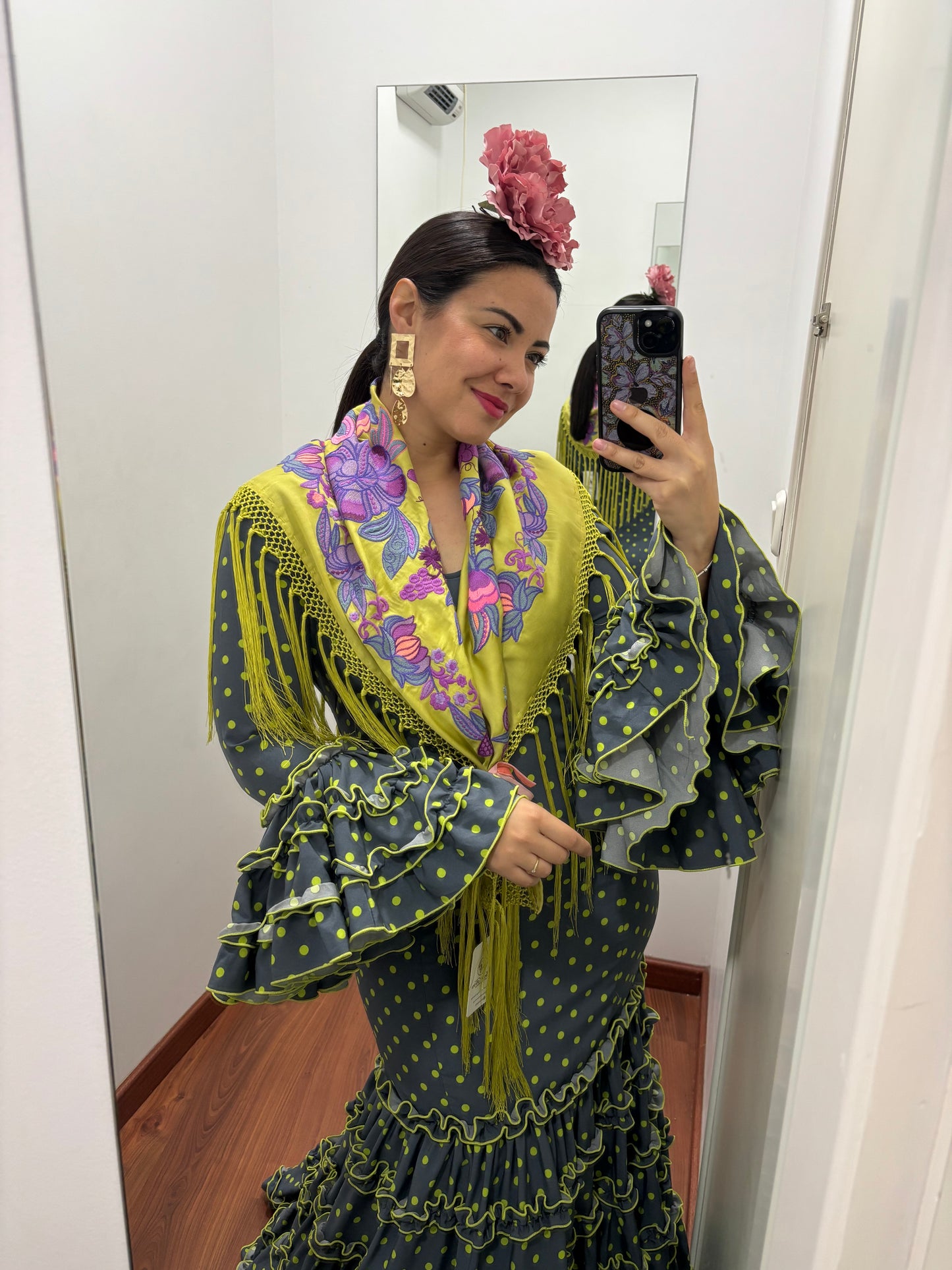 Traje canastero gris