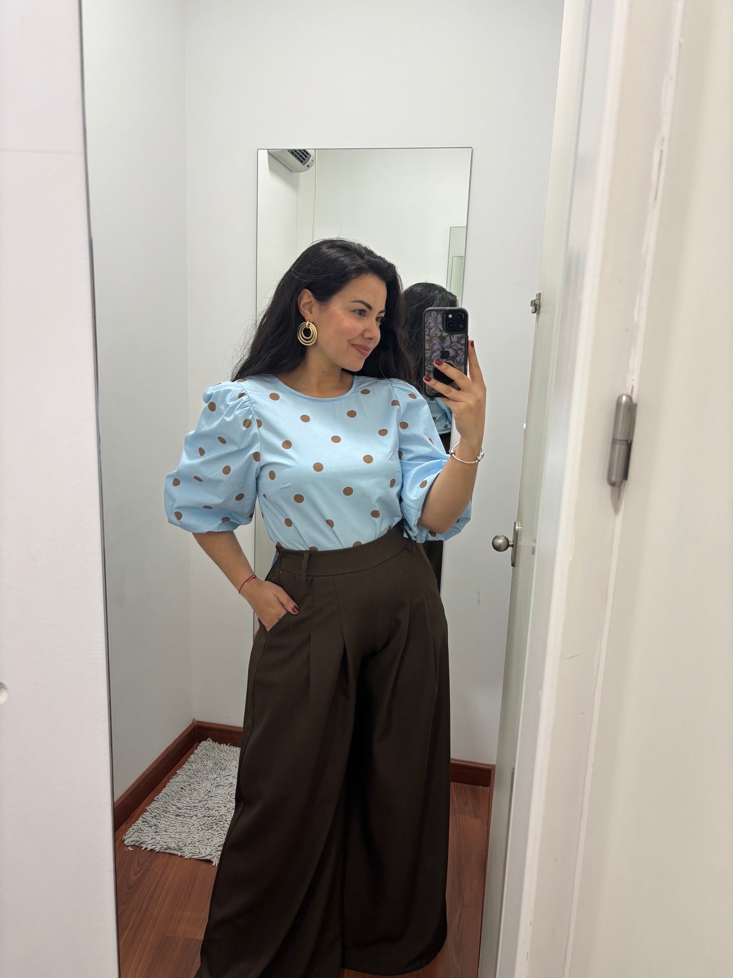 Pantalón pinza chocolate
