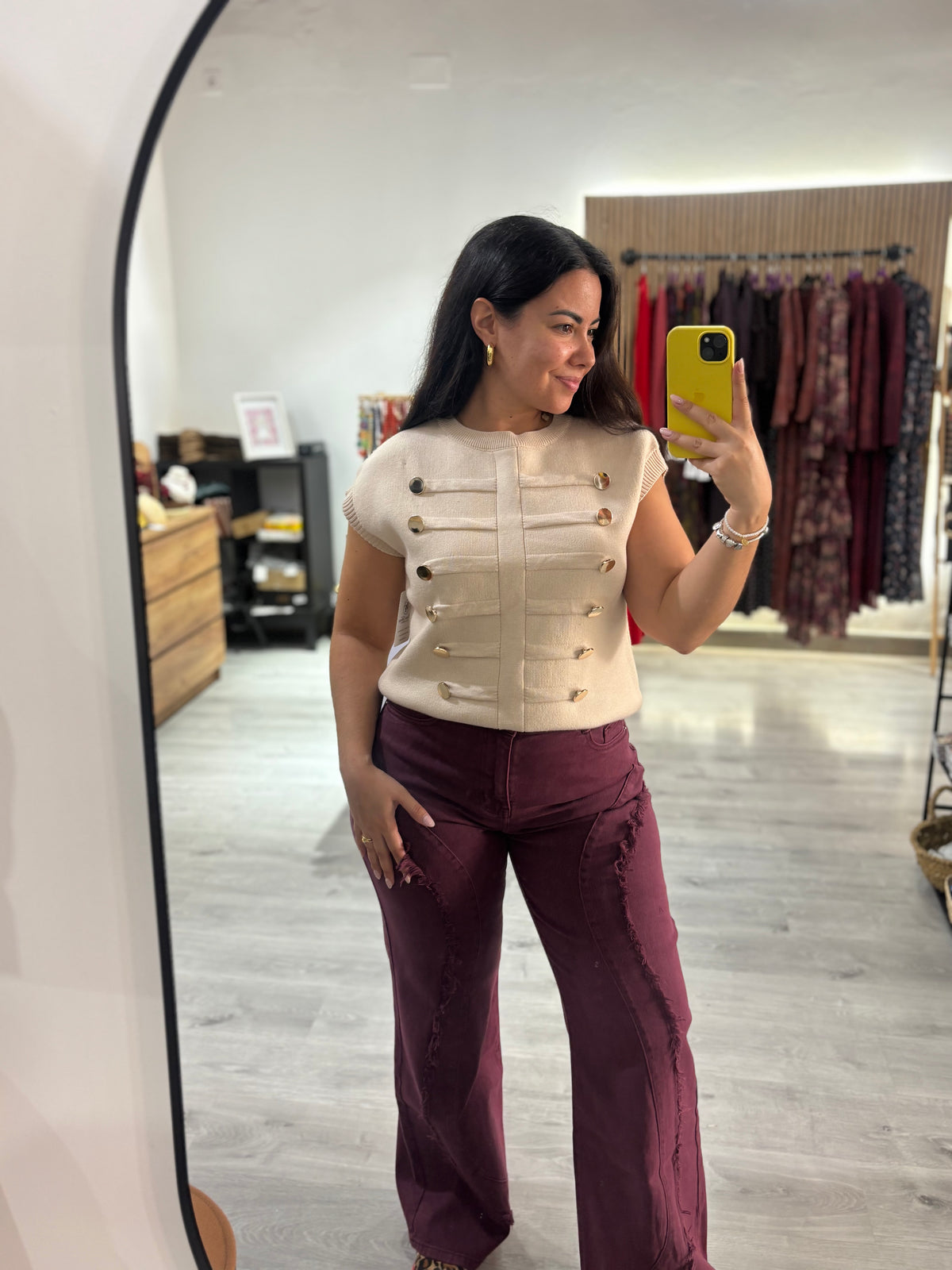 Jeans color fleco