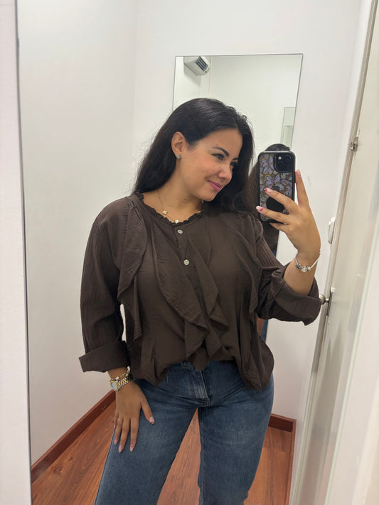 Blusa Alba chocolate