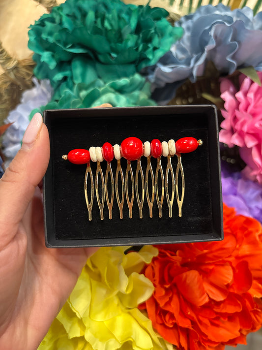 Peina cuentas rojo