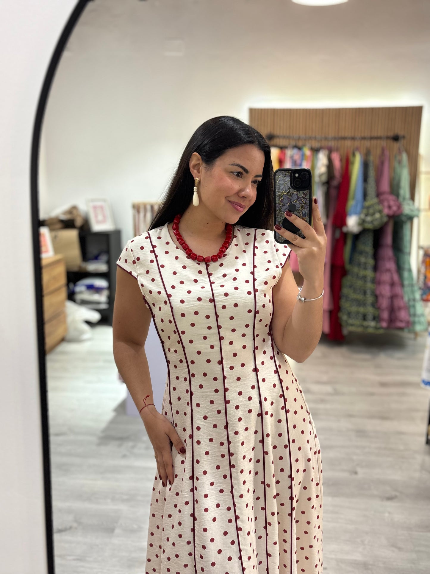 Vestido lunar rojo