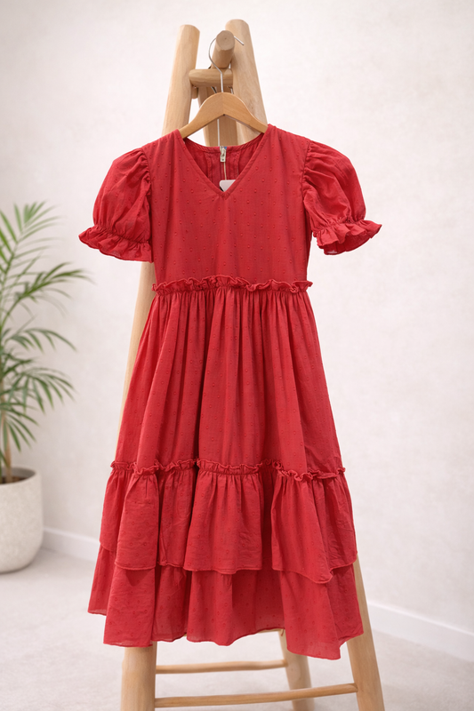 Bata plumeti niña roja