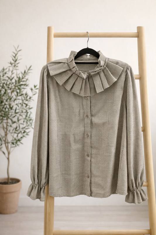 Blusa vichy cuello
