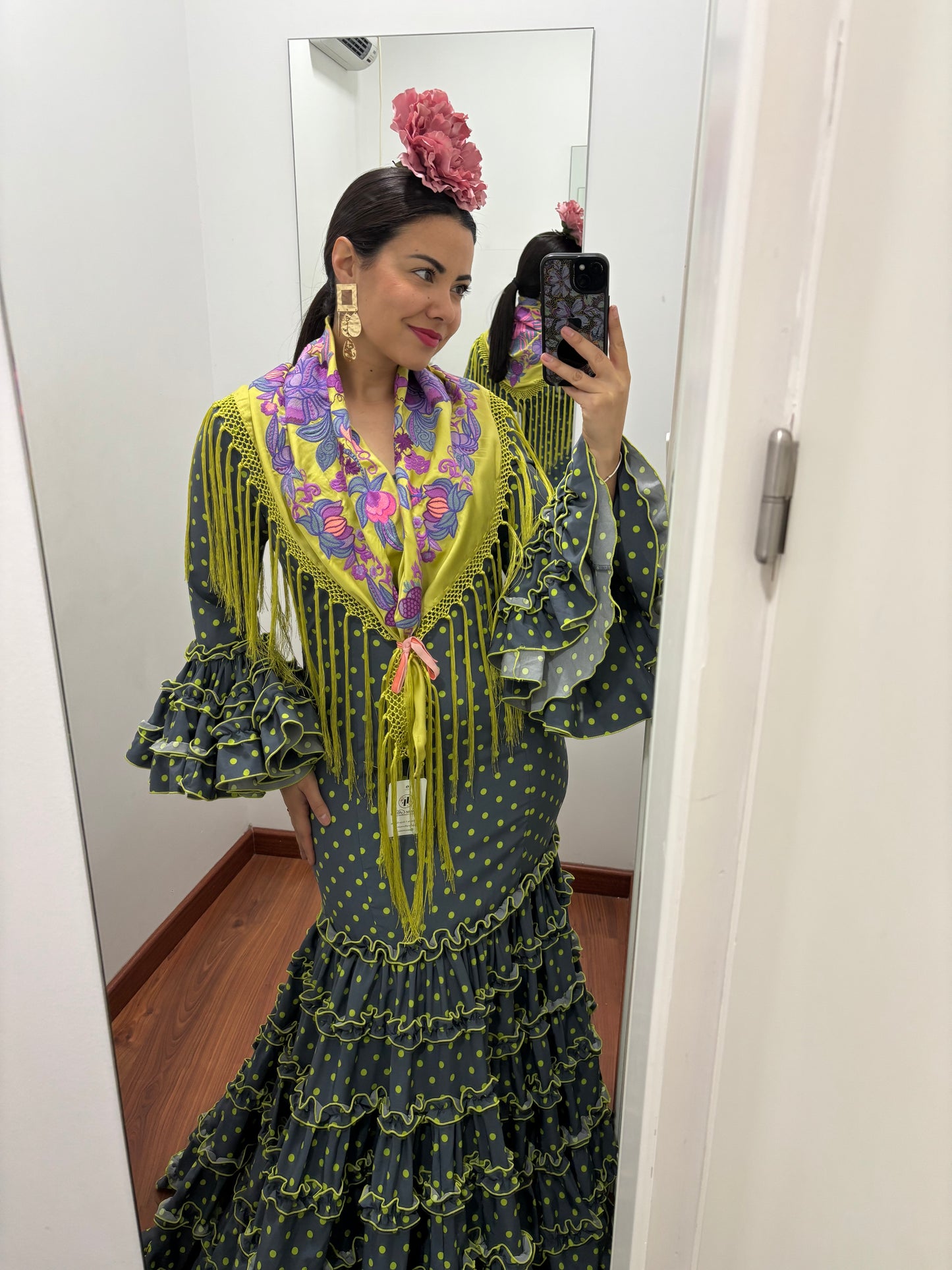 Traje canastero gris