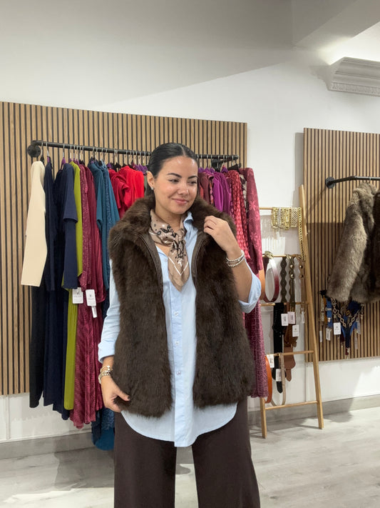 Chaleco pelo cremallera