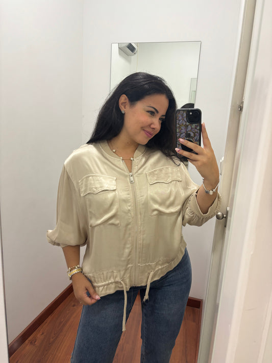 Bomber satinada