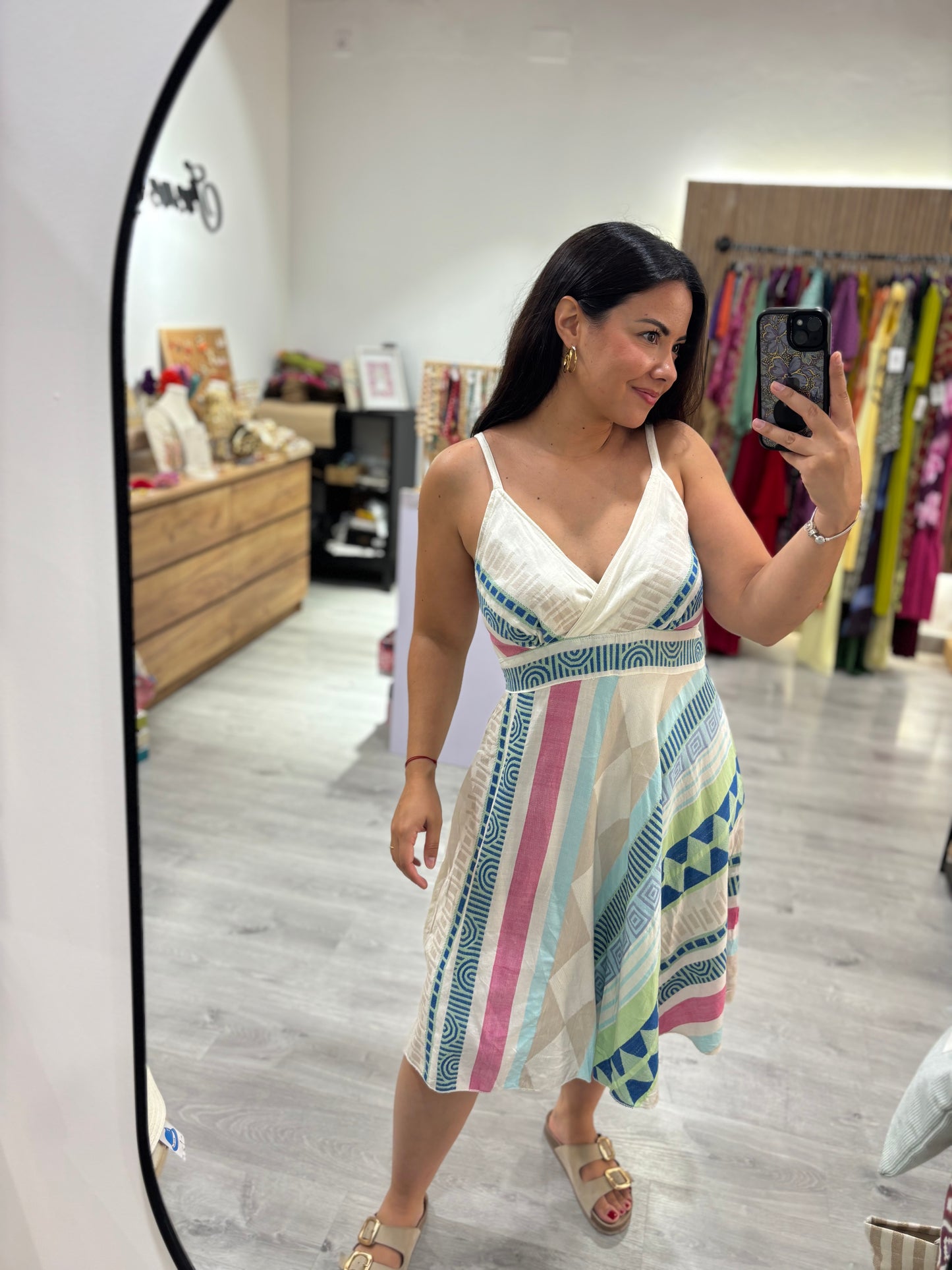 Vestido colores azul