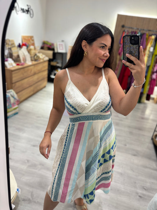 Vestido colores azul