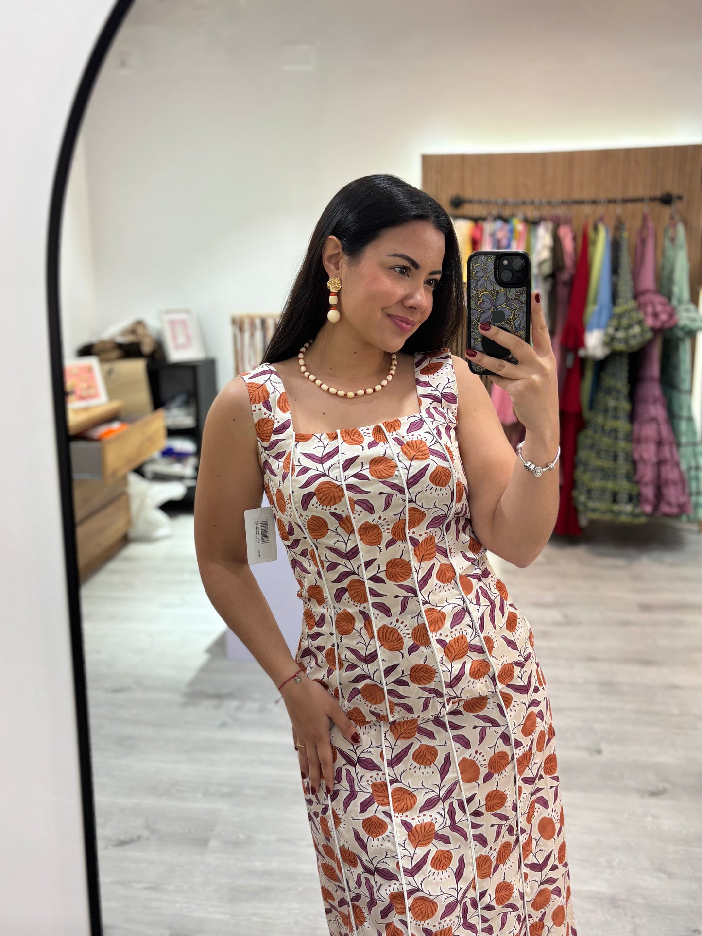 Top estampado conjunto