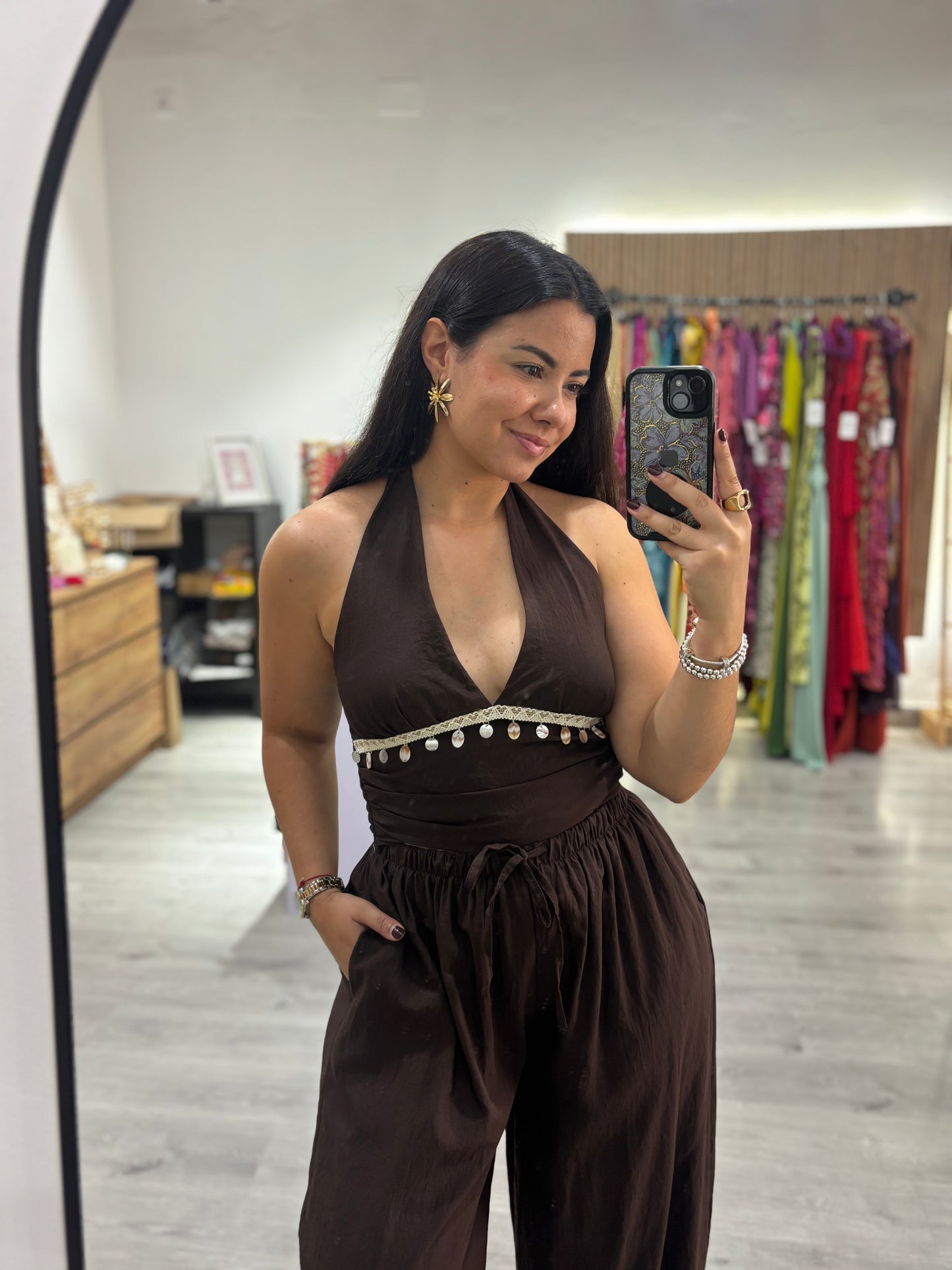 Conjunto Valeria chocolate