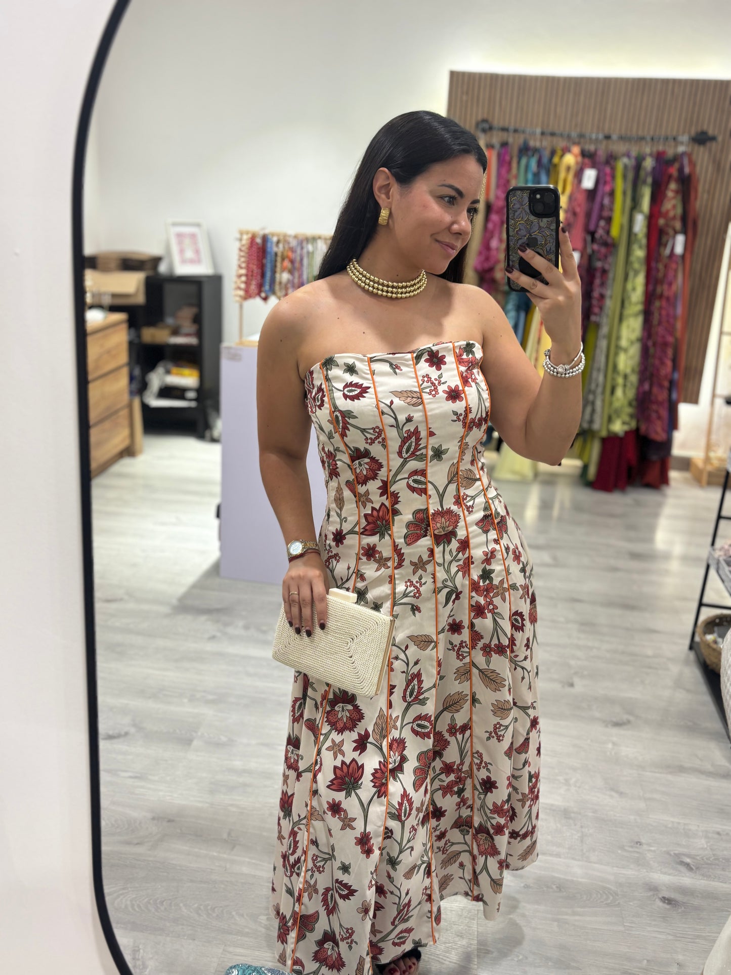 Vestido estampado flor