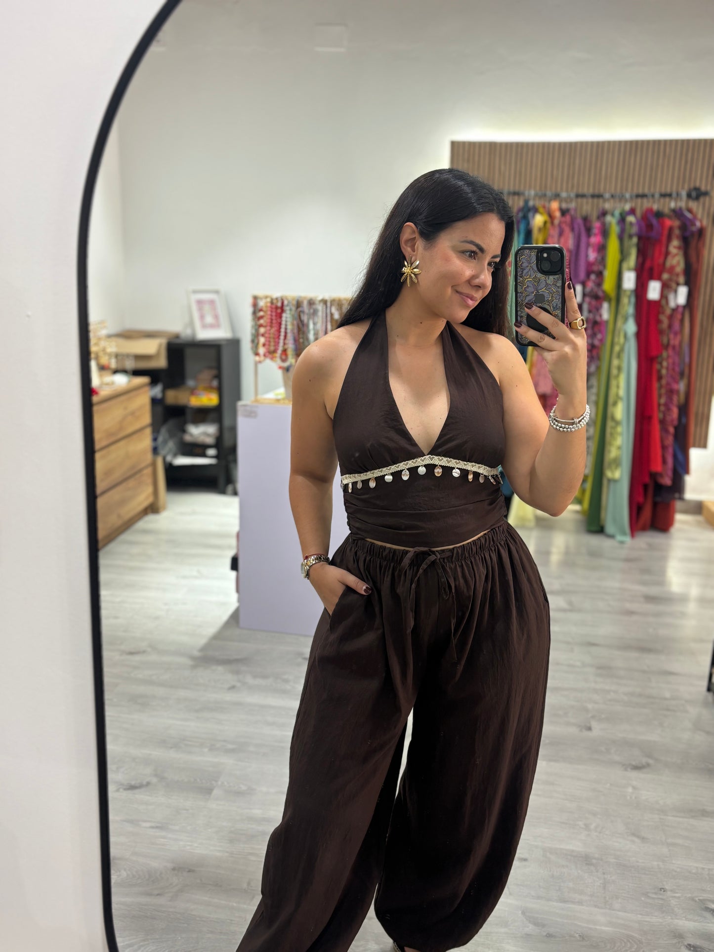 Conjunto Valeria chocolate