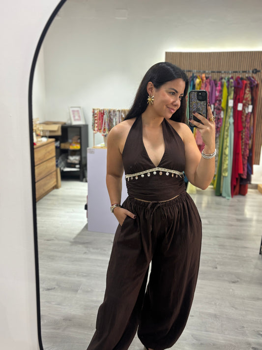 Conjunto Valeria chocolate