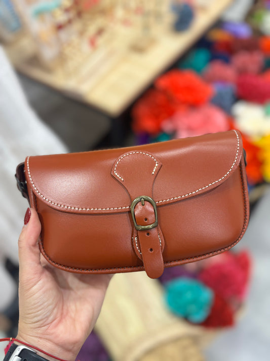 Bolso piel hebilla