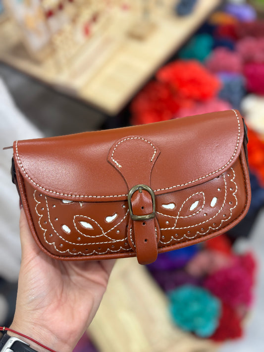 Bolso piel hebilla
