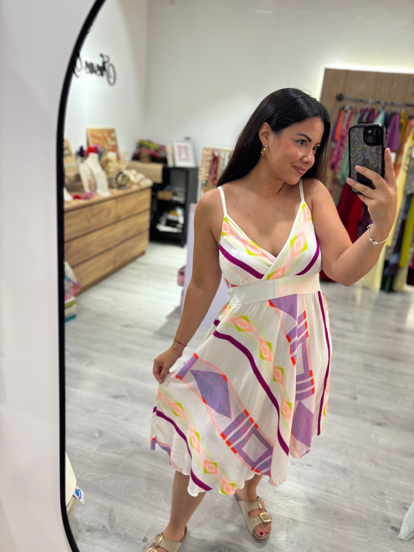 Vestido colores malva