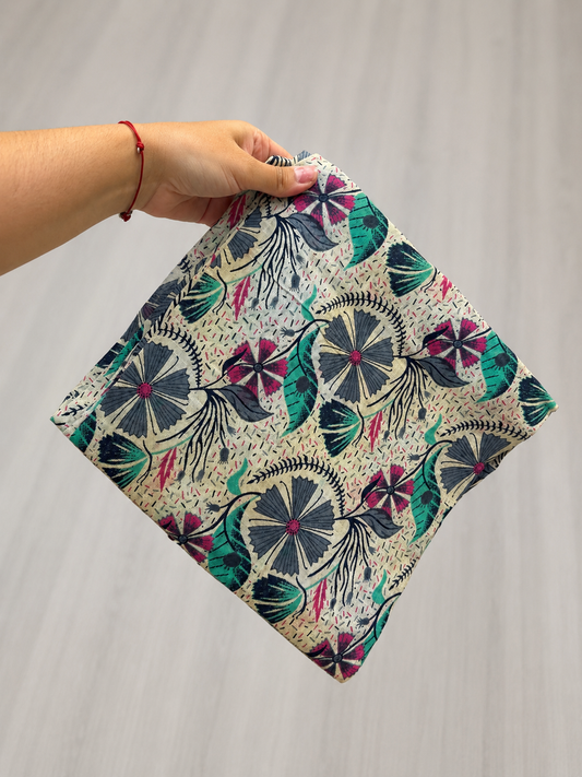 Pareo estampado beig