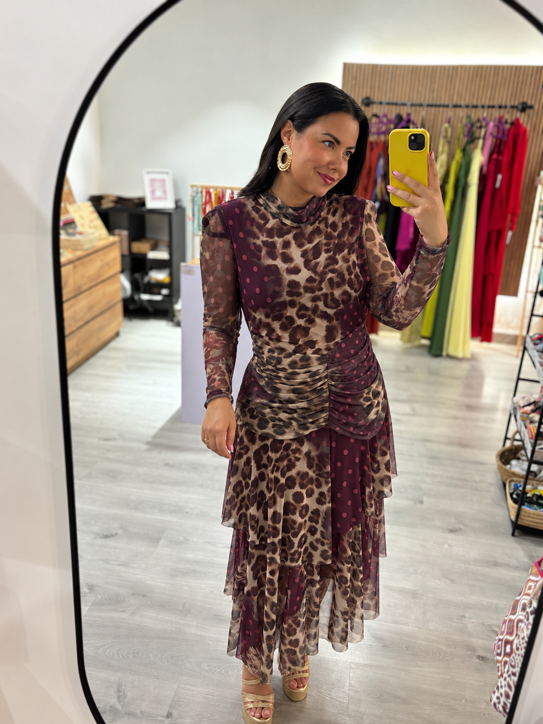Vestido tul animal