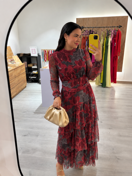 Vestido tul volantes
