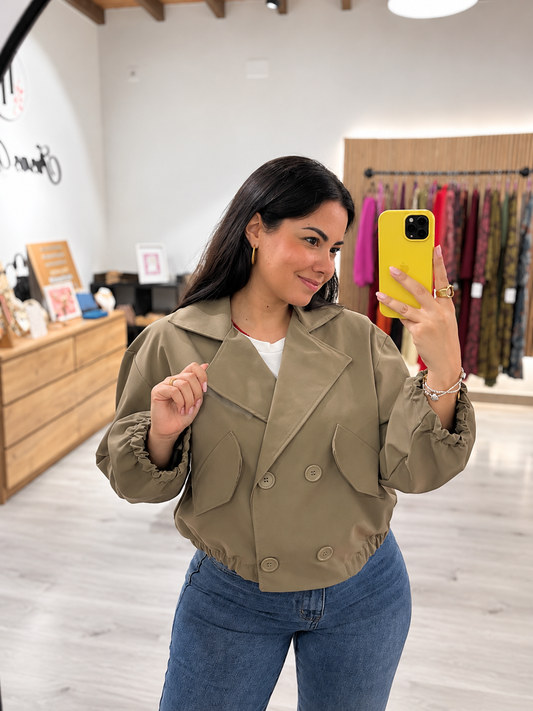 Garbardina corta oversize