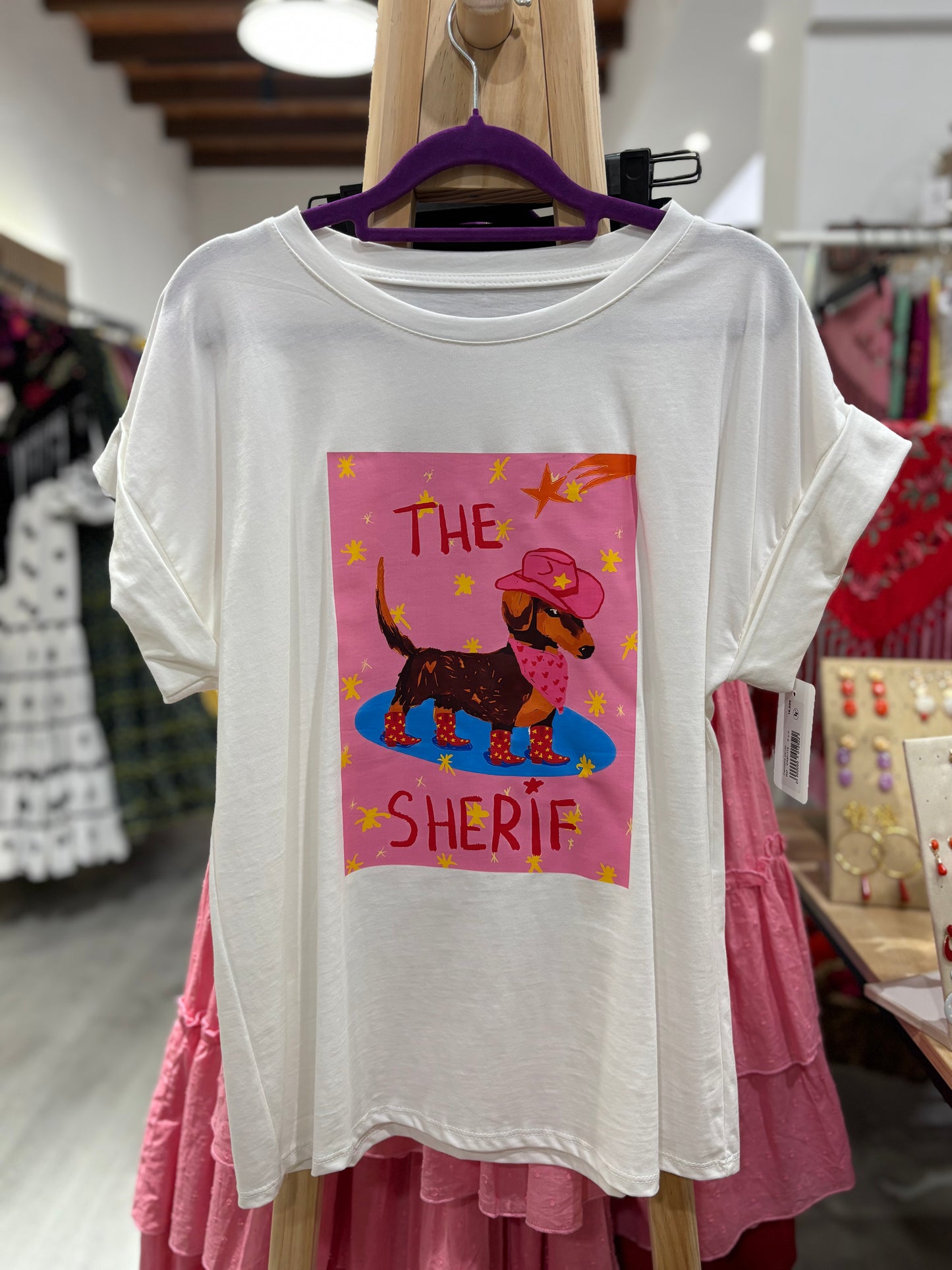 Camiseta dog rosa