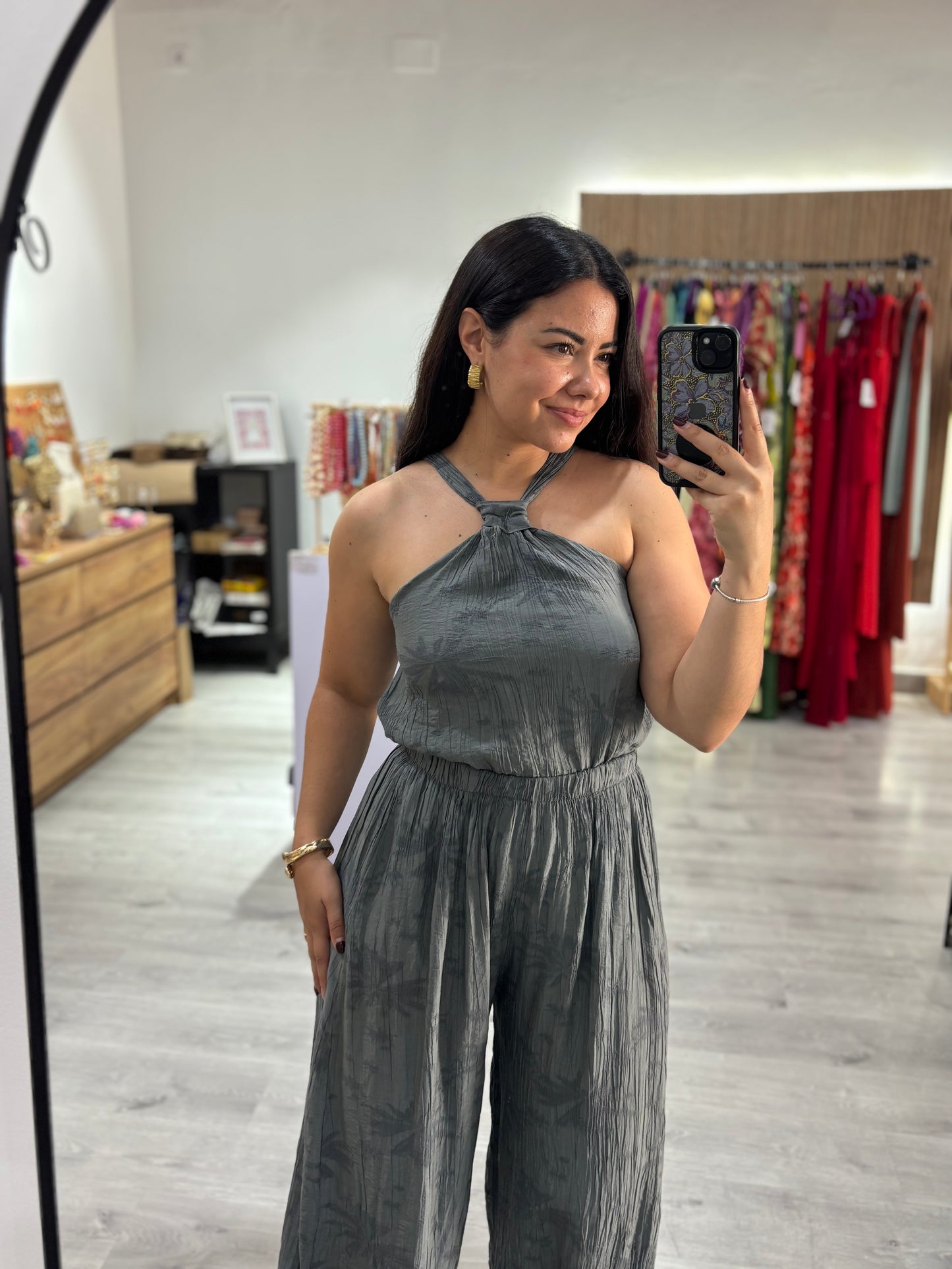 Conjunto bombacho gris