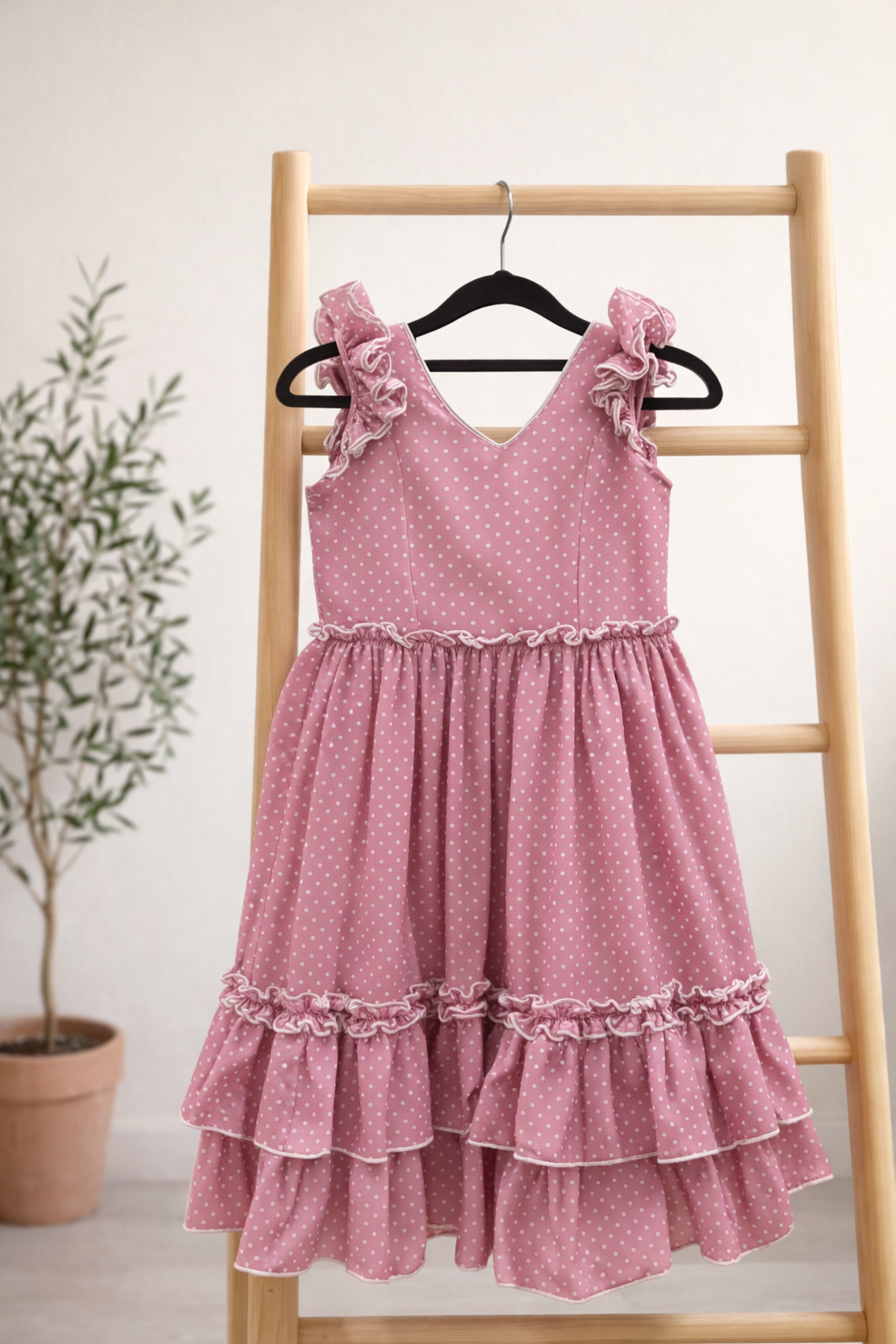 Traje lunar niña rosa